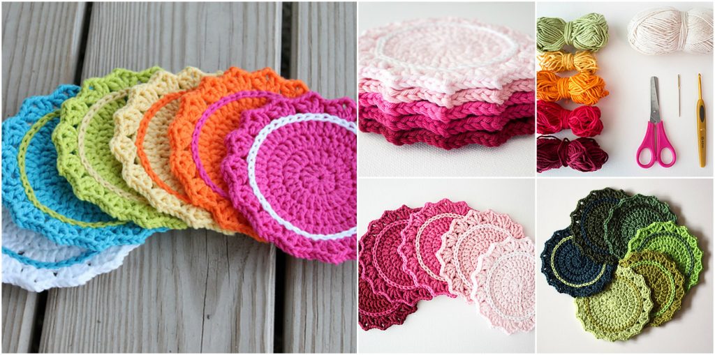 Set Of Ombre Coasters Crochet Ideas