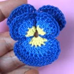 Crochet Cute Pansy Flower