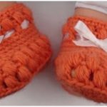 Puff Stitch Baby Booties