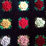 Crochet Rose Granny Square
