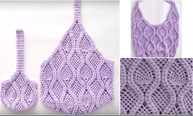 crochet pineapple bag