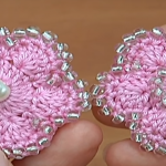 Crochet Flower With Seed Beads