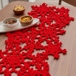 Crochet Snowflake Table Runner