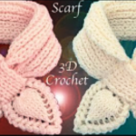 Crochet 3D scarf