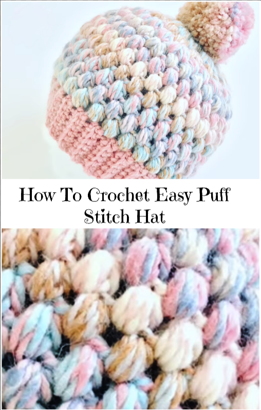 easy puff stitch hat