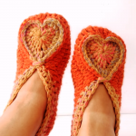 How To Crochet Valentines Day Slippers