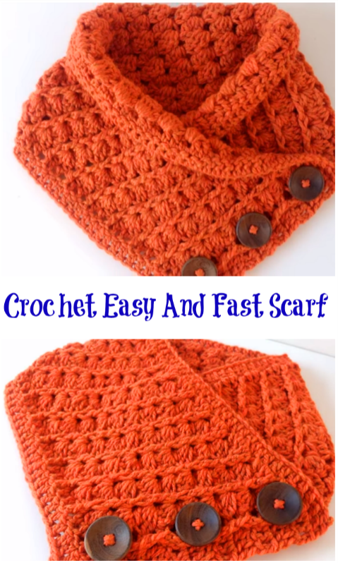 crochet easy and fast scarf
