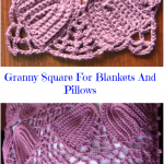 Granny Square For Blankets And Pillows