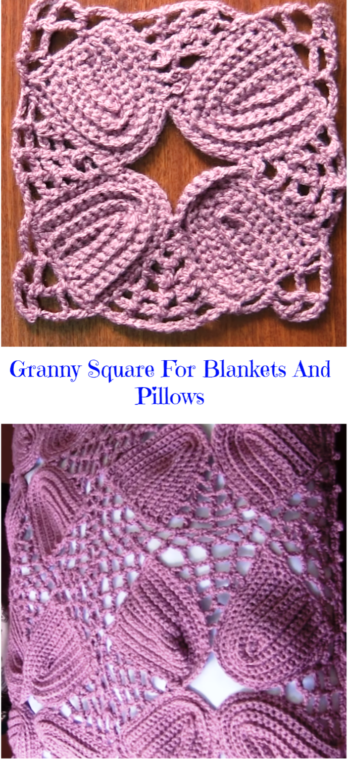 granny square for blankets and pillows
