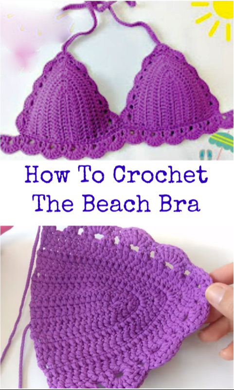 crochet Beach bra