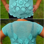 Crochet Blouse With Leaves