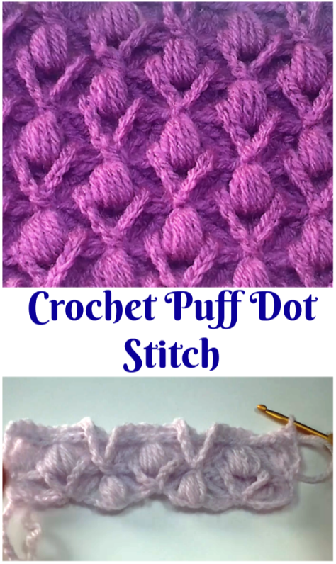crochet puff dot stitch