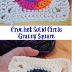 Crochet Solid Circle Granny Square