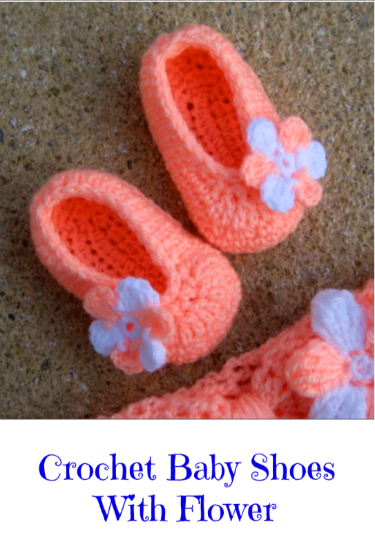 baby shoes with flower