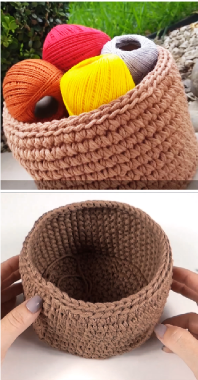 crochet basket