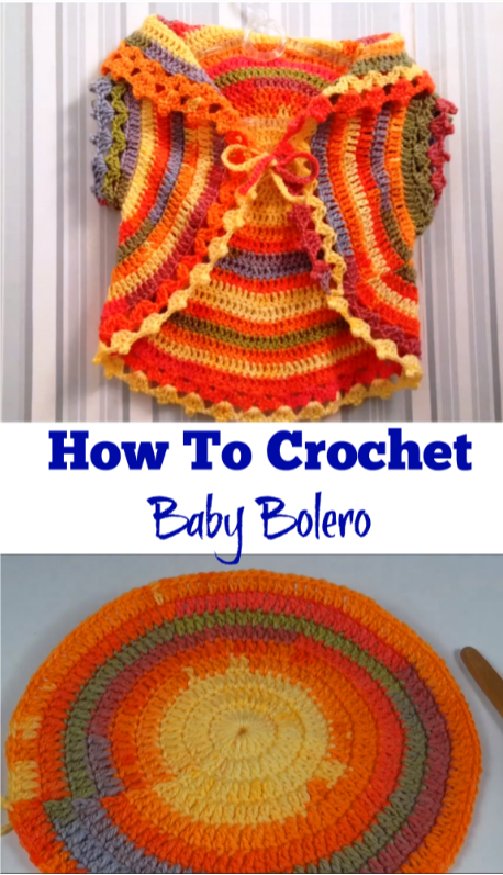 how to crochet baby bolero