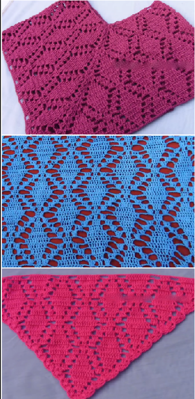 crochet fast and easy stitch for shawls