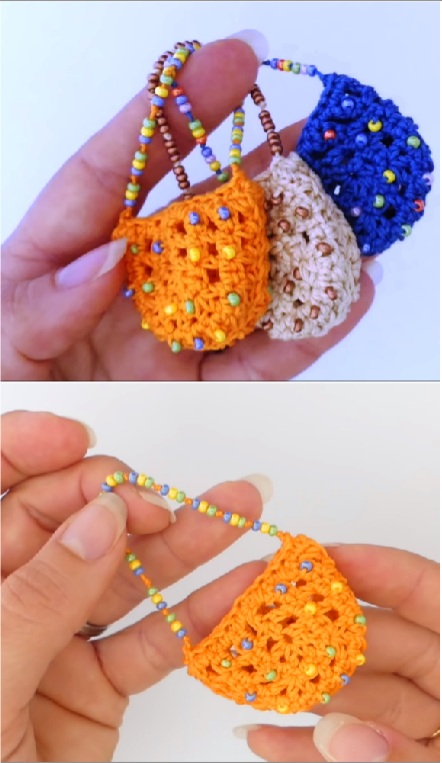 mini bag with beads