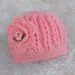 Crochet Beret Hat From 4 To 6 Months