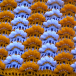 Crochet Fan Point Stitch For Baby Blanket