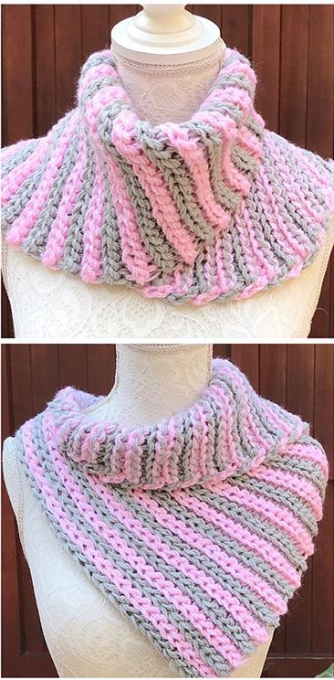 crochet elastic scarf