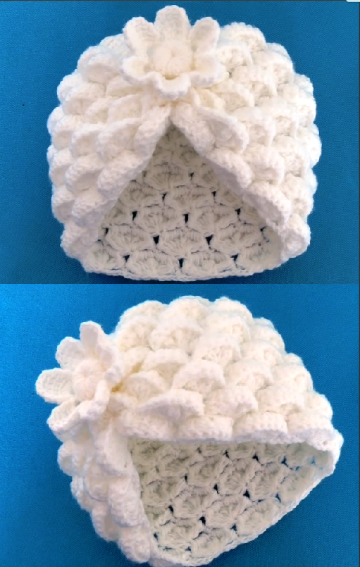 marshmallow stitch 3d hat
