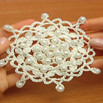 How To Crochet Round Snowflake