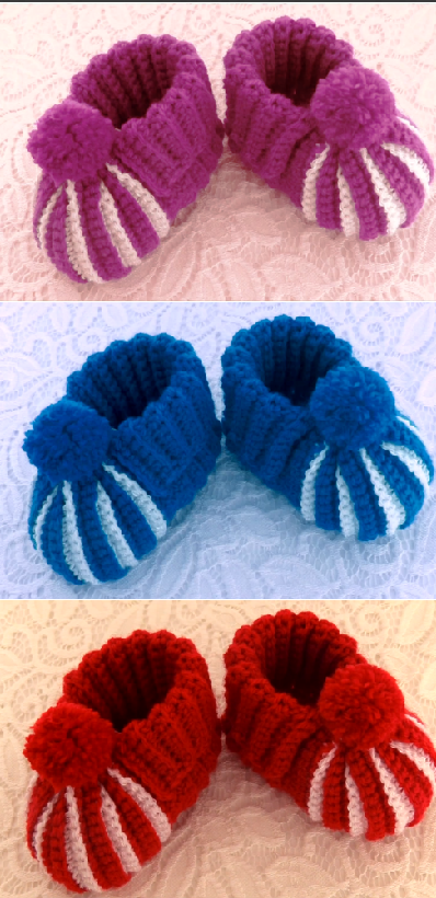 crochet comfortable baby shoes