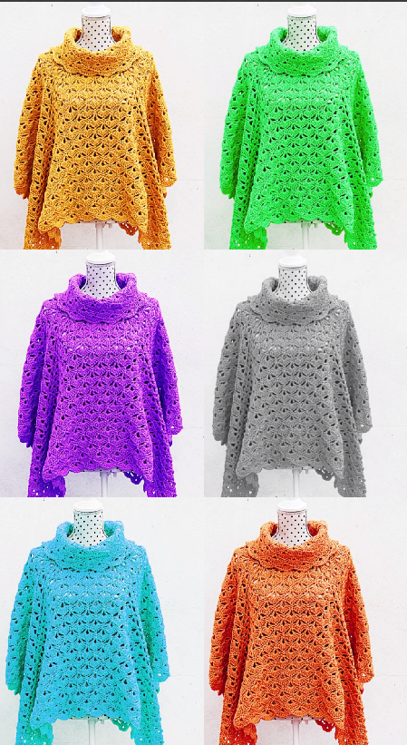 crochet fast and easy poncho
