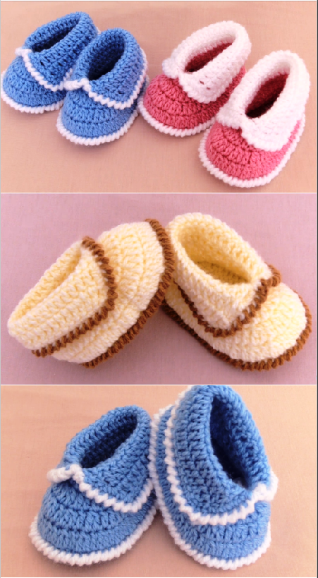 crochet lovely and comfortable baby shoes