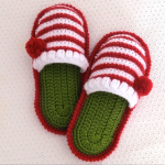 Crochet Christmas Slippers