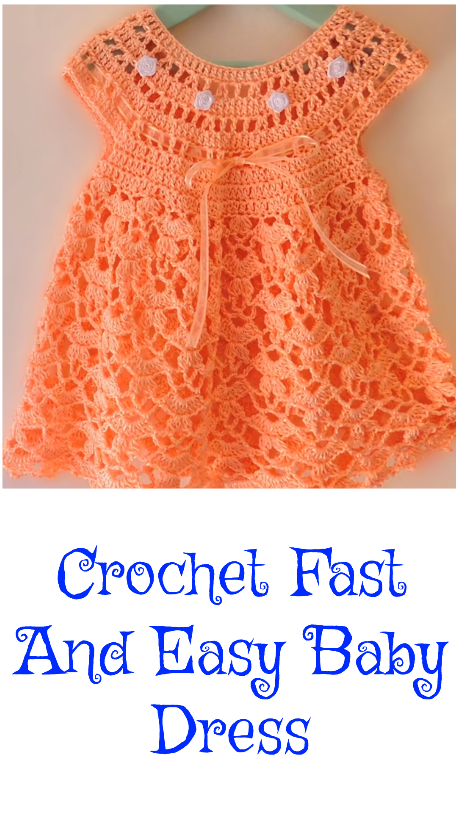 crochet fast and easy baby dress