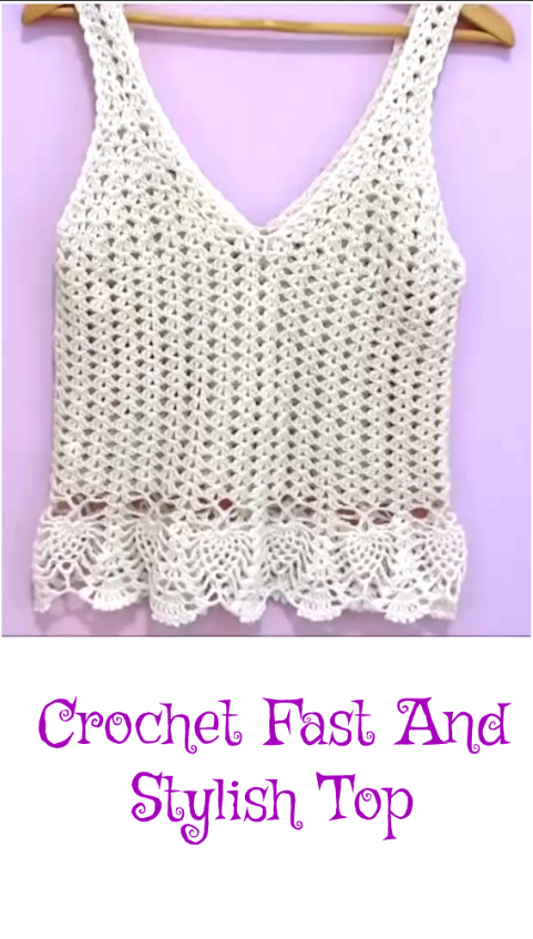 crochet fast and stylish top
