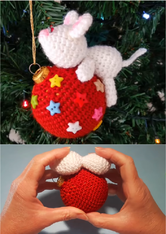 Crochet Lovely Christmas Ball Cover