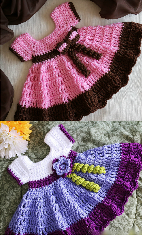 Crochet Princess Baby Dress