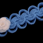 Crochet Headband With Rose Flower