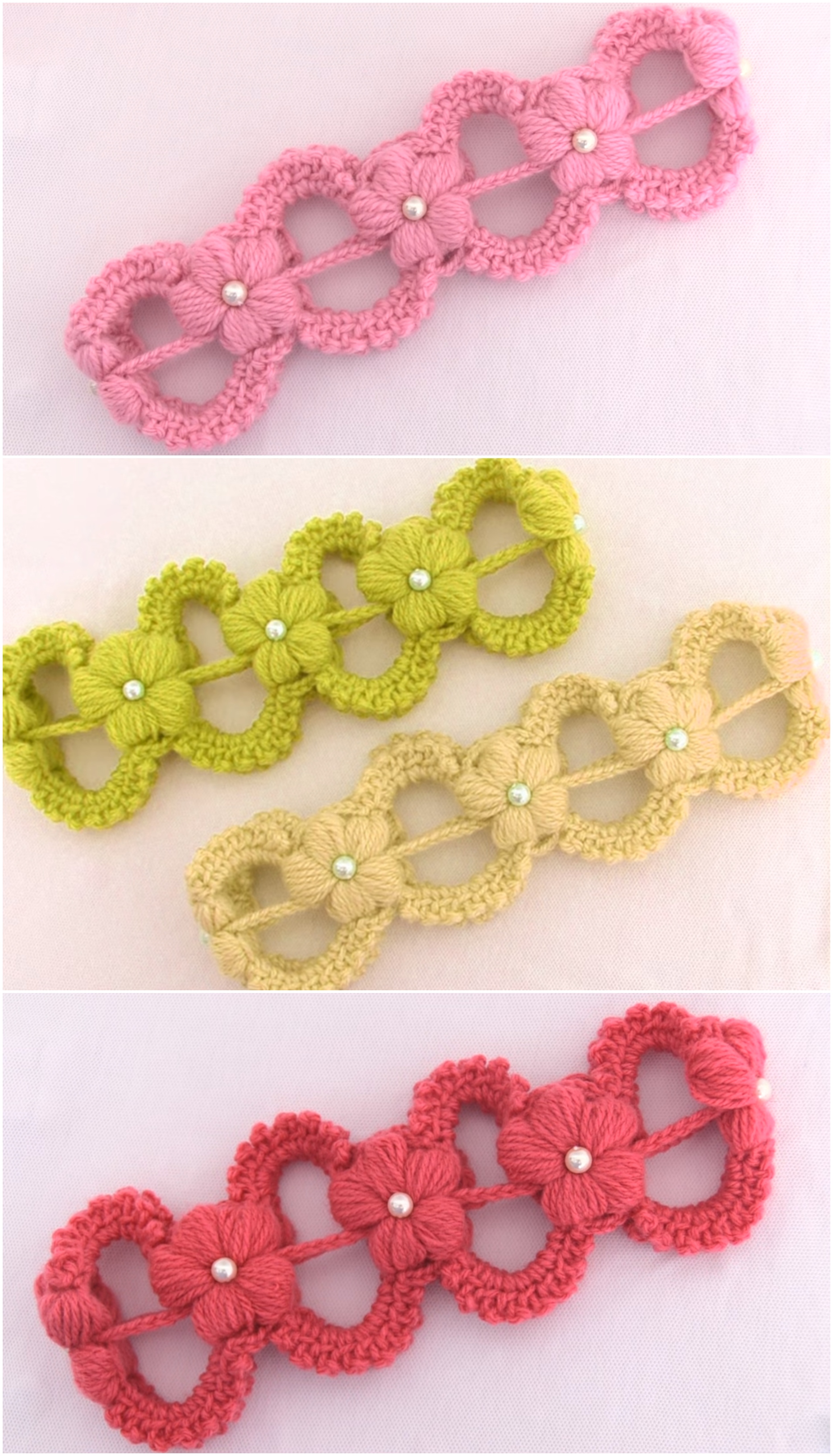 Crochet Easy Headband With 3 D Flower