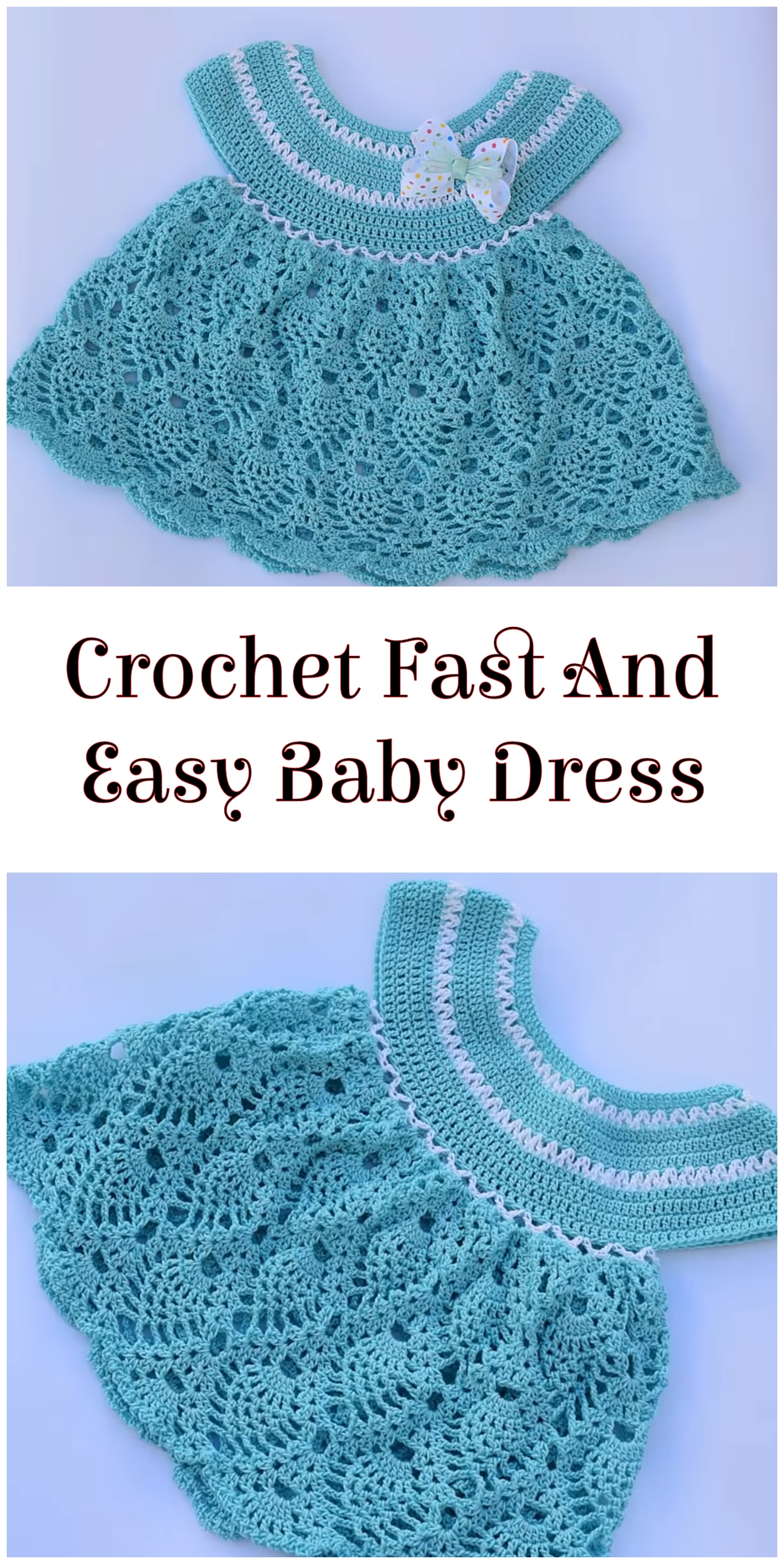 Crochet Fast And Easy Baby Dress