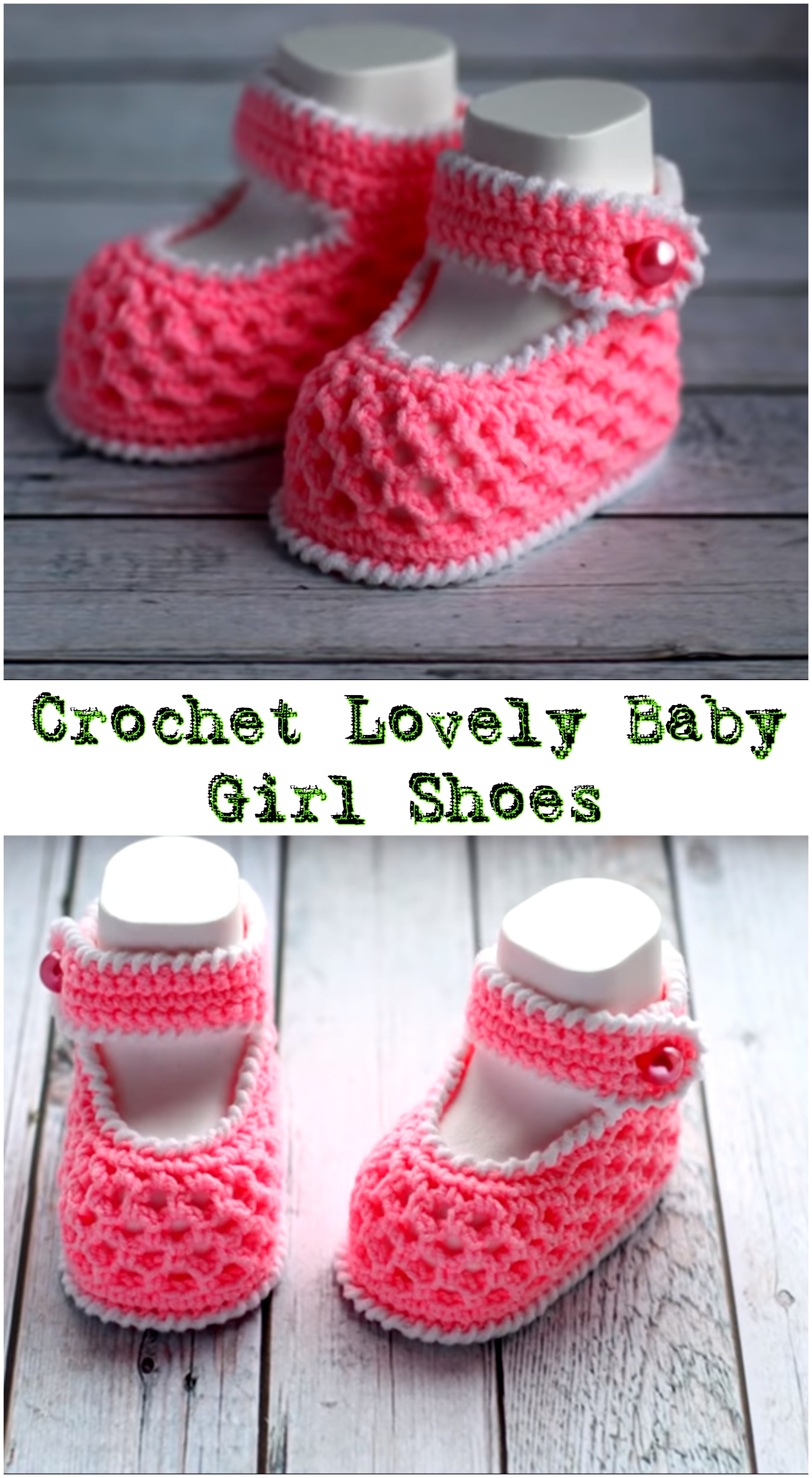 Crochet Lovely Baby Girl Shoes