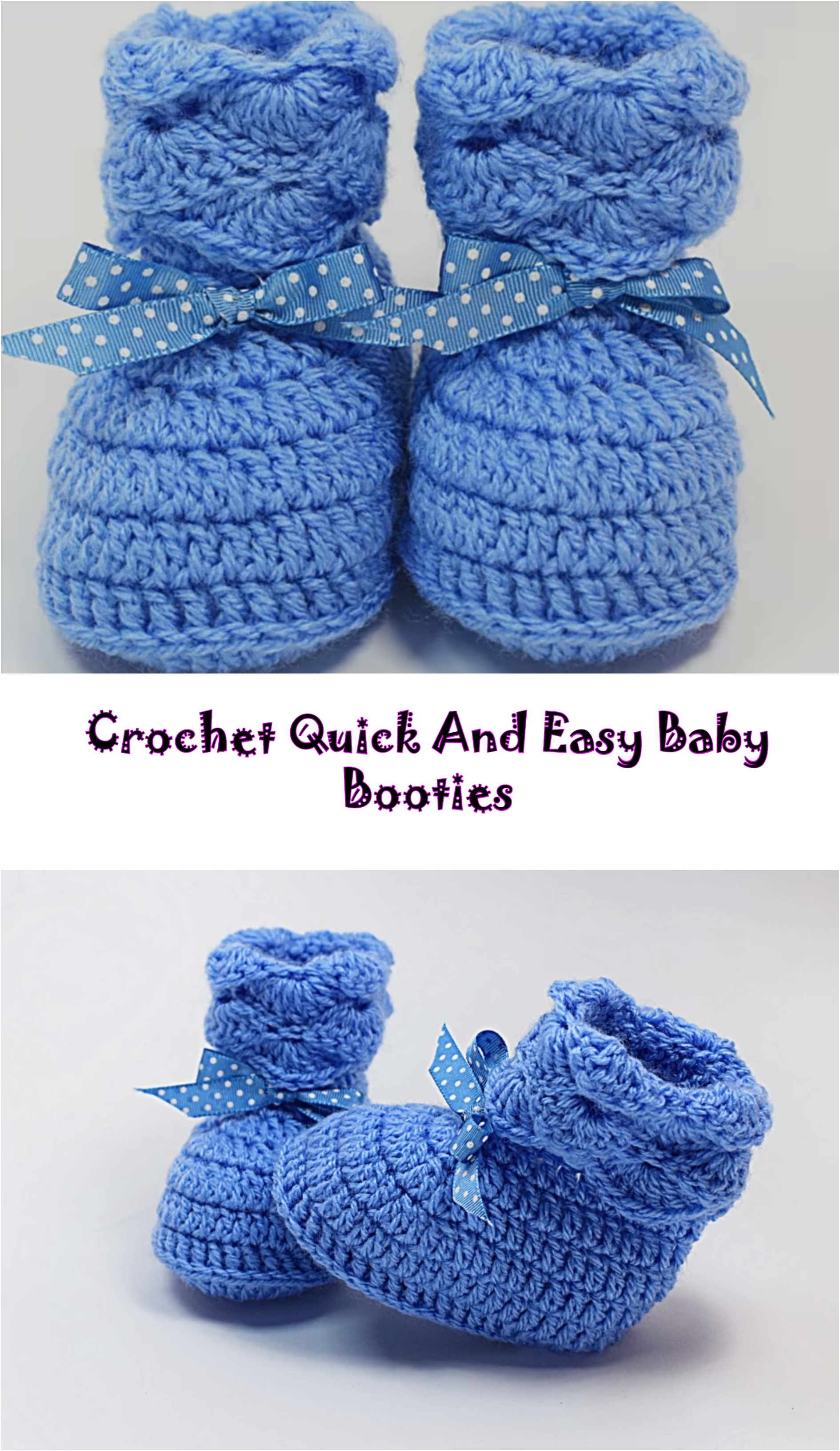Crochet Quick And Easy Baby Booties