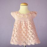 Crochet Flower Stitch Dress For Baby
