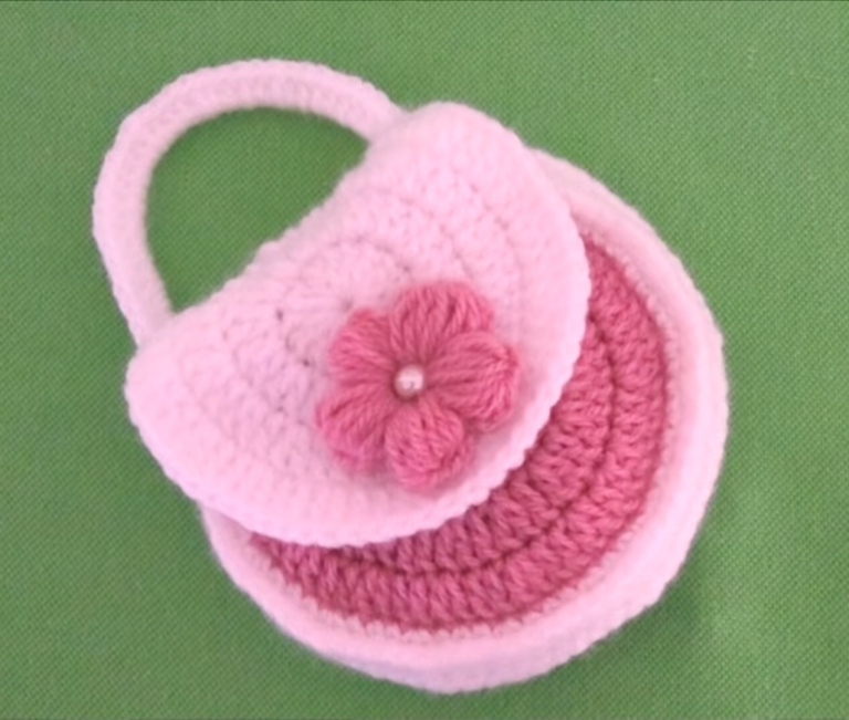 Crochet Tiny Purse Made With Circles Crochet Ideas