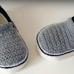 Crochet Baby Shoes From 3-6 Months