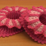 Crochet Flower Baby Booties