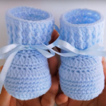 Crochet Super Easy Baby Boots