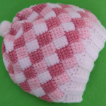 Crochet Entrelac Unisex Hat