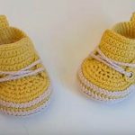 Crochet Tennis Baby Sneakers