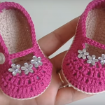 Crochet Ballerina Shoes For Baby