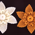 Crochet 3D Star Flower