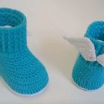Crochet Baby Boots With Angel Wings